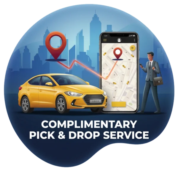 Complimentary Pickup & Drop Service for Sattva Park Cubix site visits